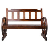 darrahopens Furniture > Outdoor Gardeon Wooden Wagon Wheel Chair