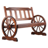 darrahopens Furniture > Outdoor Gardeon Wooden Wagon Wheel Chair