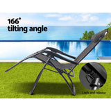 darrahopens Furniture > Outdoor Gardeon Zero Gravity Recliner Chairs Outdoor Sun Lounge Beach Chair Camping - Beige