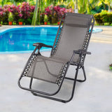 darrahopens Furniture > Outdoor Gardeon Zero Gravity Recliner Chairs Outdoor Sun Lounge Beach Chair Camping - Beige