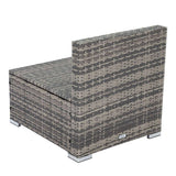 Darrahopens Furniture > Outdoor Grey Armless Outdoor Sofa Set