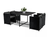 Darrahopens Furniture > Outdoor Horrocks 8 Seater Outdoor Dining Set - Black
