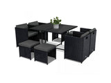 Darrahopens Furniture > Outdoor Horrocks 8 Seater Outdoor Dining Set - Black