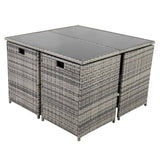 Darrahopens Furniture > Outdoor Horrocks 8 Seater Outdoor Dining Set –Grey
