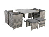 Darrahopens Furniture > Outdoor Horrocks 8 Seater Outdoor Dining Set –Grey