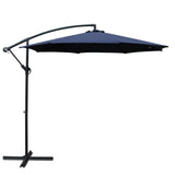 darrahopens Furniture > Outdoor Instahut 3M Cantilevered Outdoor Umbrella - Navy