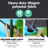 darrahopens Furniture > Outdoor Instahut 3M Outdoor Furniture Garden Umbrella Charcoal