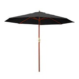 darrahopens Furniture > Outdoor Instahut 3M Outdoor Pole Umbrella Cantilever Stand Garden Umbrellas Patio Black