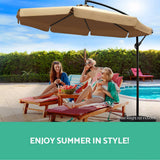 darrahopens Furniture > Outdoor Instahut 3M Outdoor Umbrella - Beige