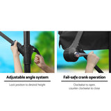 darrahopens Furniture > Outdoor Instahut 3M Outdoor Umbrella - Black