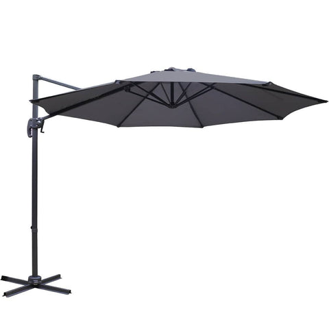 darrahopens Furniture > Outdoor Instahut 3M Roma Outdoor Furniture Garden Umbrella 360 Degree Charcoal
