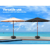 darrahopens Furniture > Outdoor Instahut Outdoor Pole Umbrella Stand Base Pod Sand/Water Patio Cantilever Offset