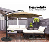 darrahopens Furniture > Outdoor Instahut Outdoor Umbrella Stand 4 x Base Pod Plate Sand/Water Patio Cantilever Fanshaped