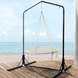 darrahopens Furniture > Outdoor Keezi Kids Outdoor Nest Spider Web Swing Hammock Chair with Stand Garden 100cm