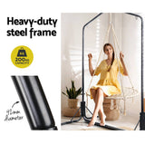 darrahopens Furniture > Outdoor Keezi Kids Outdoor Nest Spider Web Swing Hammock Chair with Stand Garden 100cm