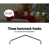 darrahopens Furniture > Outdoor Keezi Kids Outdoor Nest Spider Web Swing Hammock Chair with Stand Garden 100cm