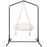 darrahopens Furniture > Outdoor Keezi Kids Outdoor Nest Spider Web Swing Hammock Chair with Stand Garden 100cm