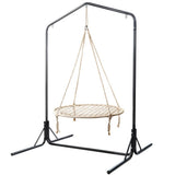 darrahopens Furniture > Outdoor Keezi Kids Outdoor Nest Spider Web Swing Hammock Chair with Stand Garden 100cm