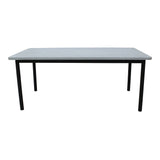 Darrahopens Furniture > Outdoor Lara 180cm 6 Seater Outdoor Dining Table Glass Concrete Top