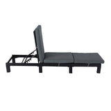 Darrahopens Furniture > Outdoor Laura Rattan Sunbed Sun Lounge Adjustable Black