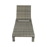 Darrahopens Furniture > Outdoor Laura Rattan Sunbed Sun Lounge Adjustable Light Grey