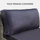 Darrahopens Furniture > Outdoor LONDON RATTAN 1 Seater Outdoor Sofa Modular Lounge Chair, Grey