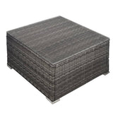 Darrahopens Furniture > Outdoor LONDON RATTAN Outdoor Wicker Coffee Table Patio Furniture 1 Piece, Grey