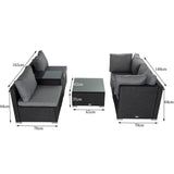Darrahopens Furniture > Outdoor Modular Outdoor Wicker Lounge Set