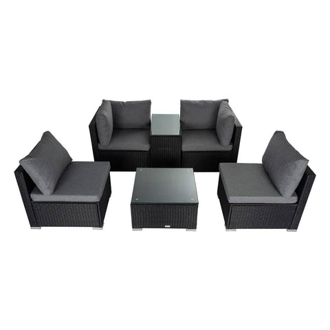 Darrahopens Furniture > Outdoor Modular Outdoor Wicker Lounge Set