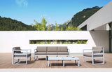 Darrahopens Furniture > Outdoor Mykonos Lounge Armchair - Silver Grey