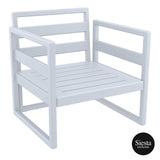 Darrahopens Furniture > Outdoor Mykonos Lounge Armchair - Silver Grey