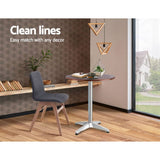 darrahopens Furniture > Outdoor Outdoor Bar Table Furniture Wooden Cafe Table Aluminium Adjustable Round Gardeon