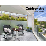 darrahopens Furniture > Outdoor Outdoor Bar Table Furniture Wooden Cafe Table Aluminium Adjustable Round Gardeon