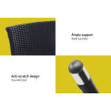 darrahopens Furniture > Outdoor Outdoor Furniture Patio Set Wicker Outdoor Conversation Set Chairs Table 3PCS