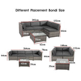 Darrahopens Furniture > Outdoor Outdoor Modular Lounge Sofa Bondi – Black