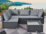 Darrahopens Furniture > Outdoor Outdoor Modular Lounge Sofa Bondi – Black