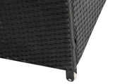 Darrahopens Furniture > Outdoor Outdoor PE Wicker Storage Box Garden 320L-Black