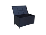Darrahopens Furniture > Outdoor Outdoor PE Wicker Storage Box Garden 320L-Black