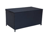 Darrahopens Furniture > Outdoor Outdoor PE Wicker Storage Box Garden 320L-Black