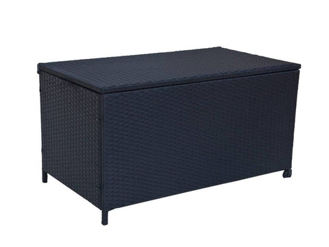 Darrahopens Furniture > Outdoor Outdoor PE Wicker Storage Box Garden 320L-Black