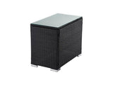 Darrahopens Furniture > Outdoor Outdoor Wicker End Table Black