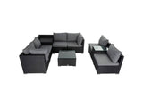 Darrahopens Furniture > Outdoor Outdoor Wicker End Table Black