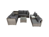 Darrahopens Furniture > Outdoor Outdoor Wicker End Table Grey
