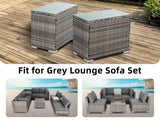 Darrahopens Furniture > Outdoor Outdoor Wicker End Table Grey