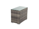 Darrahopens Furniture > Outdoor Outdoor Wicker End Table Grey