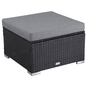 Darrahopens Furniture > Outdoor Outdoor wicker ottoman in Black