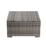Darrahopens Furniture > Outdoor Outdoor wicker ottoman in Grey