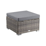 Darrahopens Furniture > Outdoor Outdoor wicker ottoman in Grey