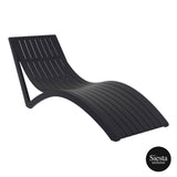 Darrahopens Furniture > Outdoor Slim Sunlounger - Black