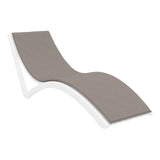 Darrahopens Furniture > Outdoor Slim Sunlounger - Taupe with Light Brown Cushion